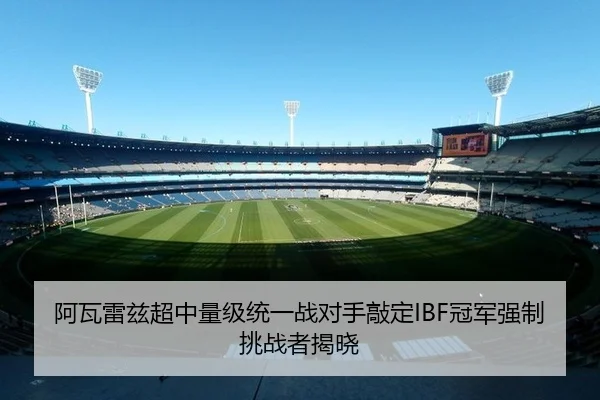 阿瓦雷兹超中量级统一战对手敲定IBF冠军强制挑战者揭晓